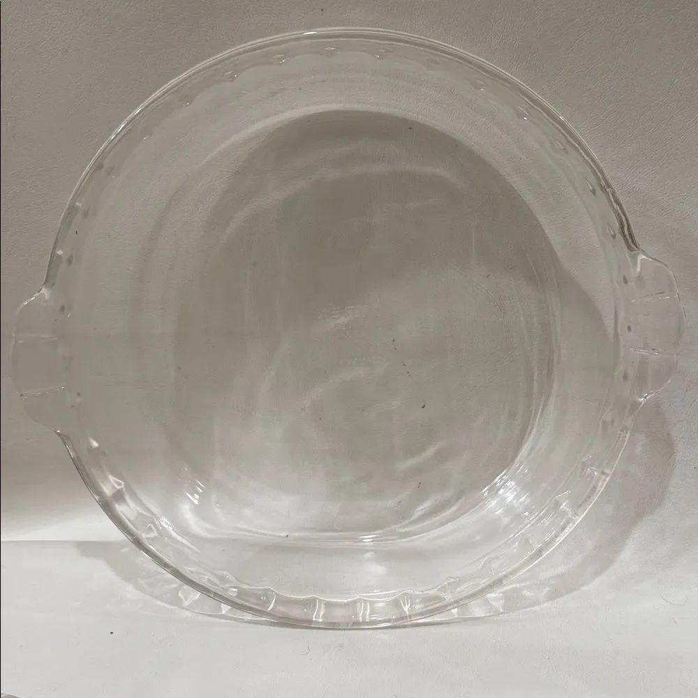 PYREX USA 229 Clear Glass Baking Dish 9 1/2 In 24 Cm 10 Ovenware Handles Fluted